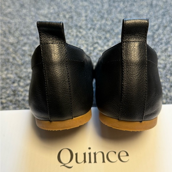 Quince Black Leather Flats - Picture 6 of 11